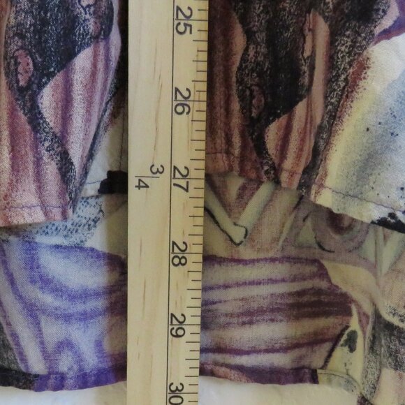 Natural Issue* Men's Short Sleeve Button Down Curved Hem Pocket BOHO Shirt~Large - Picture 6 of 10